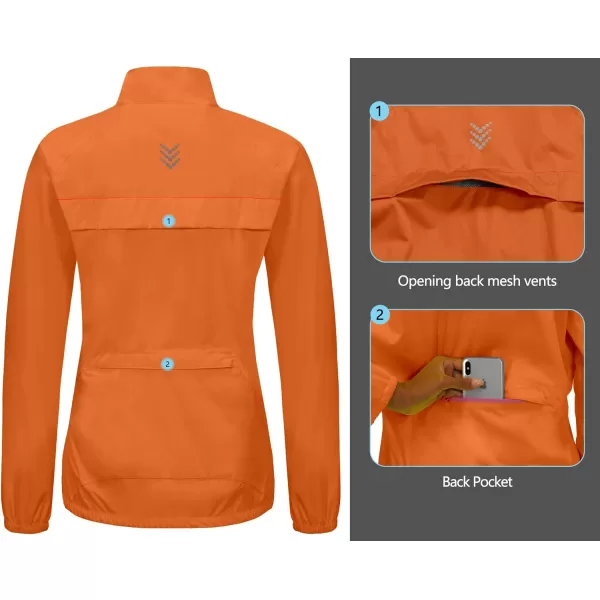 Little Donkey Andy Women's Rain Cycling Stretch Jacket with Hood, Windproof and Waterproof, Ultralight Packable