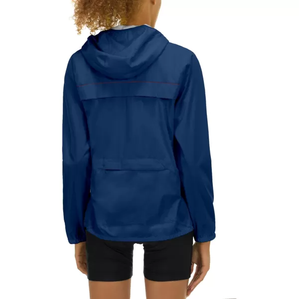 Little Donkey Andy Women's Rain Cycling Stretch Jacket with Hood, Windproof and Waterproof, Ultralight Packable
