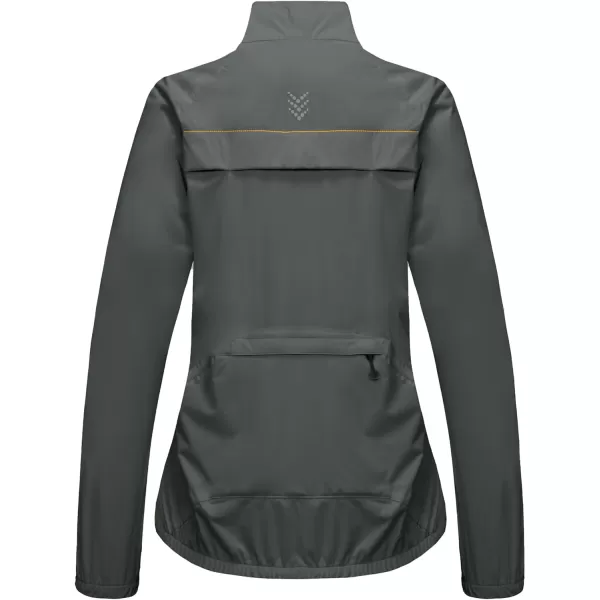 Little Donkey Andy Women's Rain Cycling Stretch Jacket with Hood, Windproof and Waterproof, Ultralight Packable
