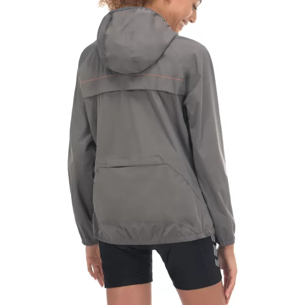 Little Donkey Andy Women's Rain Cycling Stretch Jacket with Hood, Windproof and Waterproof, Ultralight Packable