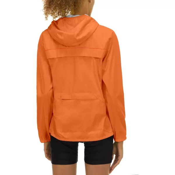 Little Donkey Andy Women's Rain Cycling Stretch Jacket with Hood, Windproof and Waterproof, Ultralight Packable