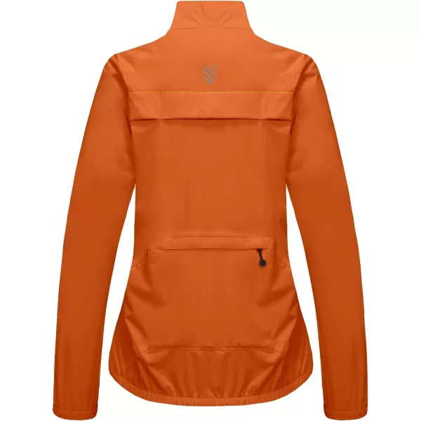 Little Donkey Andy Women's Rain Cycling Stretch Jacket with Hood, Windproof and Waterproof, Ultralight Packable