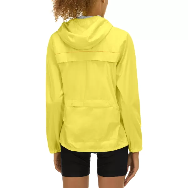 Little Donkey Andy Women's Rain Cycling Stretch Jacket with Hood, Windproof and Waterproof, Ultralight Packable