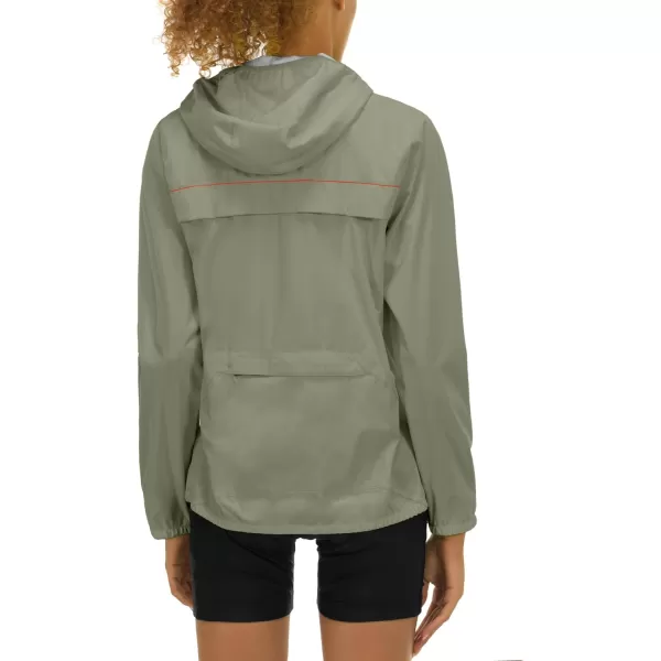 Little Donkey Andy Women's Rain Cycling Stretch Jacket with Hood, Windproof and Waterproof, Ultralight Packable