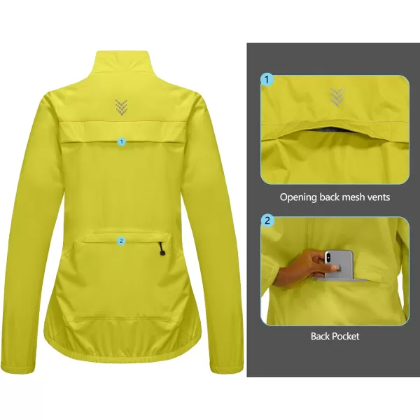 Little Donkey Andy Women's Rain Cycling Stretch Jacket with Hood, Windproof and Waterproof, Ultralight Packable
