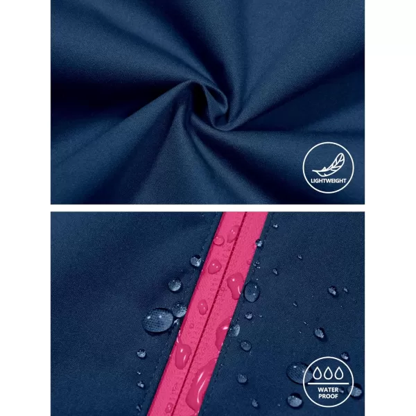 Little Donkey Andy Women's Rain Cycling Stretch Jacket with Hood, Windproof and Waterproof, Ultralight Packable