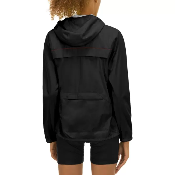 Little Donkey Andy Women's Rain Cycling Stretch Jacket with Hood, Windproof and Waterproof, Ultralight Packable