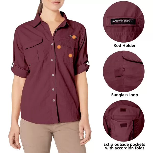 Little Donkey Andy Women's UPF 50+ UV Protection Shirt, Long Sleeve Fishing Shirt, Breathable and Fast Dry