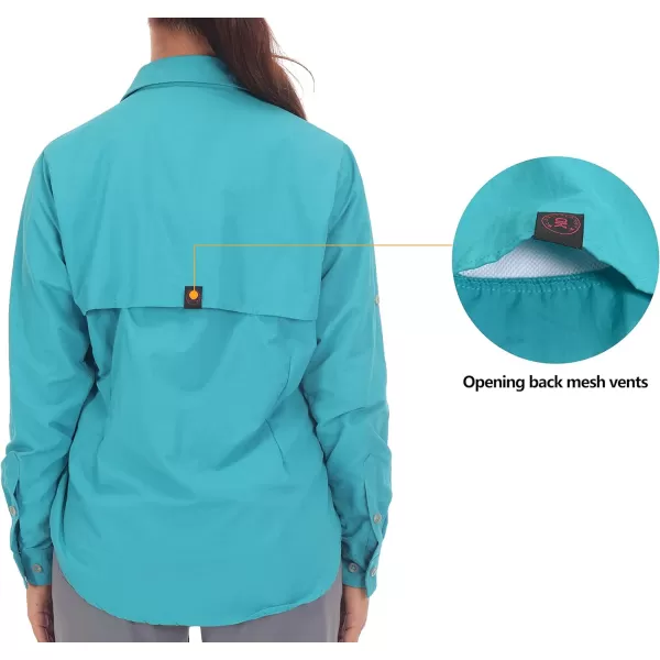 Little Donkey Andy Women's UPF 50+ UV Protection Shirt, Long Sleeve Fishing Shirt, Breathable and Fast Dry