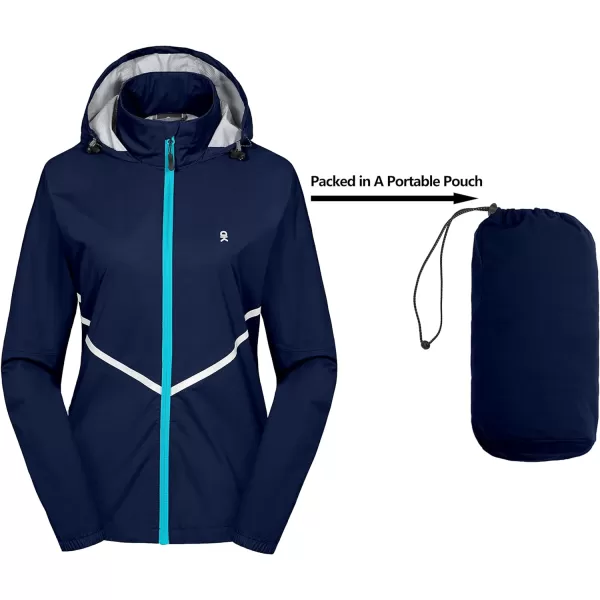 Little Donkey Andy Women's Waterproof Cyling Jackets Rain Running Coats Lightweight Windproof Packable