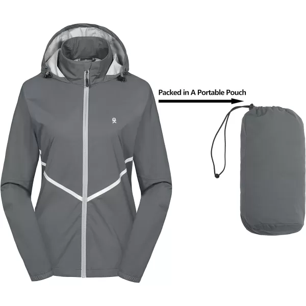 Little Donkey Andy Women's Waterproof Cyling Jackets Rain Running Coats Lightweight Windproof Packable