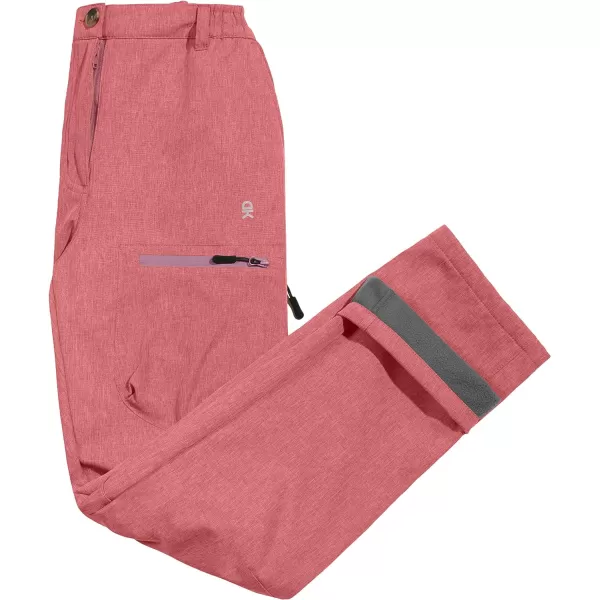 Little Donkey Andy Women's Windproof Hiking Cargo Pants Fleece Lined Water Repellent Ski Snow Softshell Pants