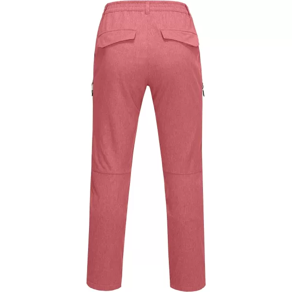 Little Donkey Andy Women's Windproof Hiking Cargo Pants Fleece Lined Water Repellent Ski Snow Softshell Pants