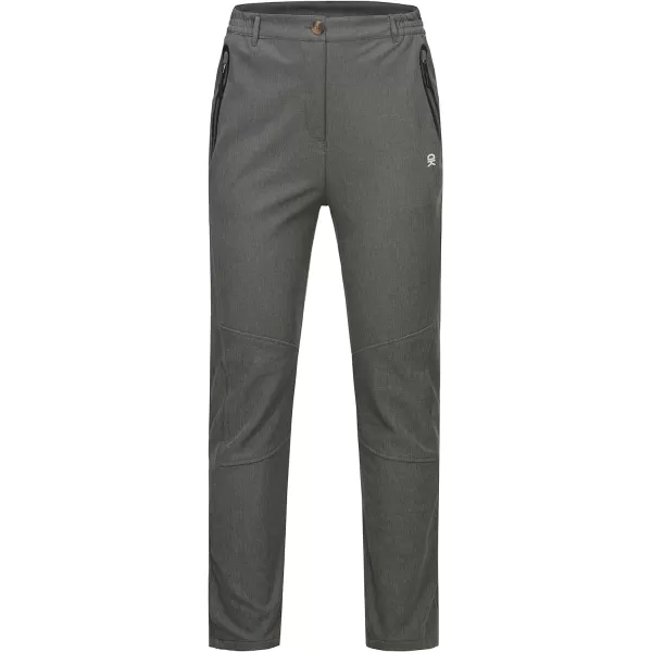 Little Donkey Andy Women's Windproof Hiking Cargo Pants Fleece Lined Water Repellent Ski Snow Softshell Pants