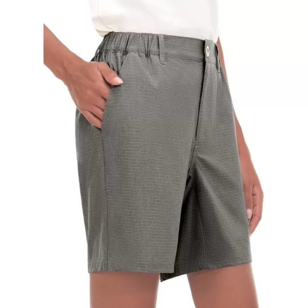 Little Donkey Andy 8 Inch Inseam Golf Shorts for Women Quick Dry Lightweight Shorts for Hiking Travel Casual
