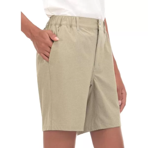 Little Donkey Andy 8 Inch Inseam Golf Shorts for Women Quick Dry Lightweight Shorts for Hiking Travel Casual