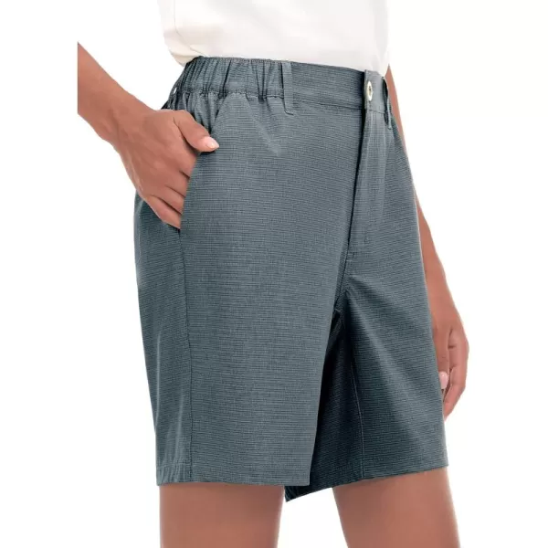 Little Donkey Andy 8 Inch Inseam Golf Shorts for Women Quick Dry Lightweight Shorts for Hiking Travel Casual