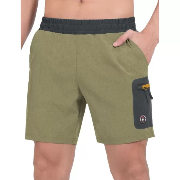 Little Donkey Andy Men's 7 Inches Quick Dry Golf Shorts Stretch Lightweight Hiking Shorts with Liner and Pockets