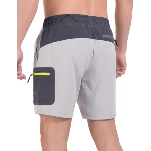 Little Donkey Andy Men's 7 Inches Quick Dry Golf Shorts Stretch Lightweight Hiking Shorts with Liner and Pockets