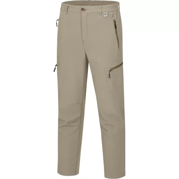 Little Donkey Andy Men's Hiking Snow Pants, Fleece Lined Ski Pants Softshell Pants Windproof&amp; Water Resistant