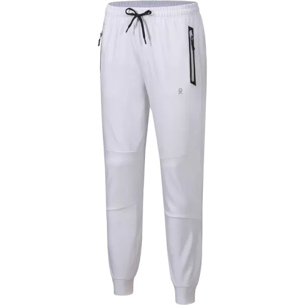 Little Donkey Andy Men's Jogger Pants Sweatpants with Zipper Pockets Tapered Athletic Pants for Men Running, Gym, Workout
