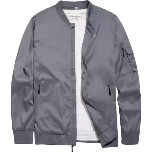 Little Donkey Andy Men's Lightweight Bomber Jacket Windproof Water Resistant Windbreaker for Golf Hiking