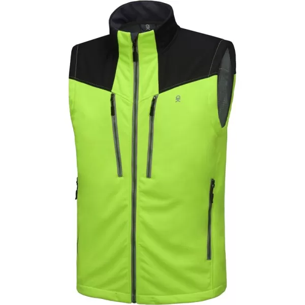 Little Donkey Andy Men's Lightweight Fleece Lined Outdoor Vests Windproof Sleeveless Jackets for Hiking Travel Golf