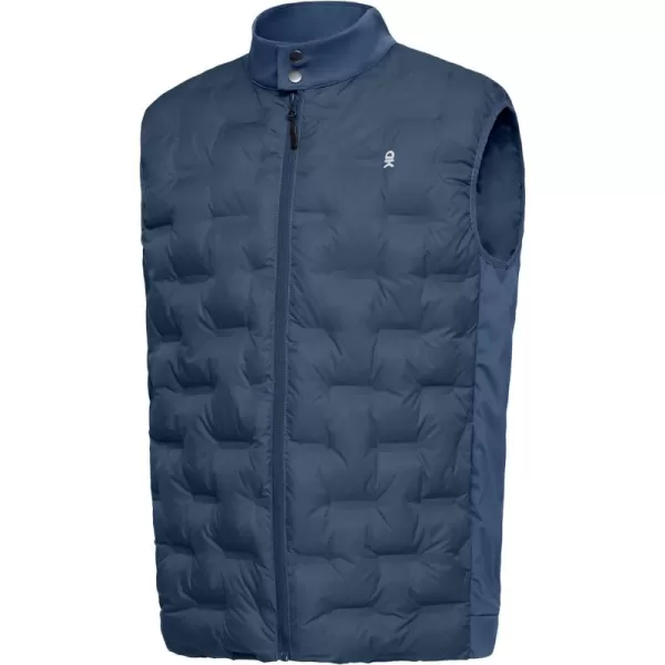 Little Donkey Andy Men's Lightweight Puffer Vest, Outdoor Windproof Sleeveless Jacket for Hiking Travel Golf
