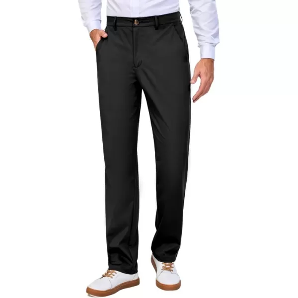 Little Donkey Andy Mens Regular Fit Dress Pants Golf Pants Lightweight Work Casual Travel Pants