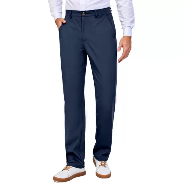 Little Donkey Andy Mens Regular Fit Dress Pants Golf Pants Lightweight Work Casual Travel Pants