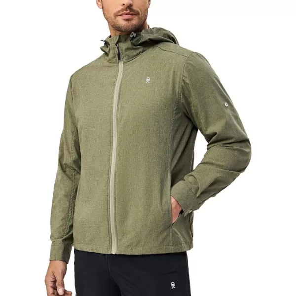 Little Donkey Andy Men's UPF 50+ Sun Protection Jacket Full Zip Lightweight Hoodie Summer Shirts for Hiking Fishing outdoor