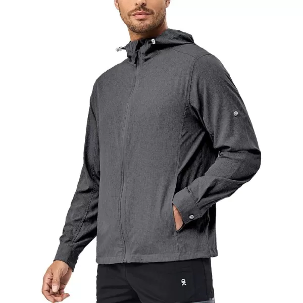 Little Donkey Andy Men's UPF 50+ Sun Protection Jacket Full Zip Lightweight Hoodie Summer Shirts for Hiking Fishing outdoor