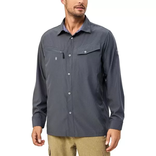 Little Donkey Andy Mens UPF 50+ UV Protection Long Sleeve Lightweight Shirt Breathable Quick Dry Hiking Fishing Shirts