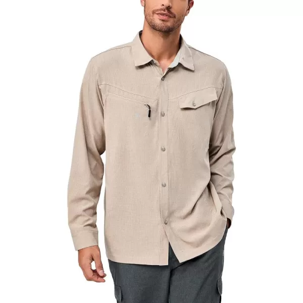 Little Donkey Andy Mens UPF 50+ UV Protection Long Sleeve Lightweight Shirt Breathable Quick Dry Hiking Fishing Shirts