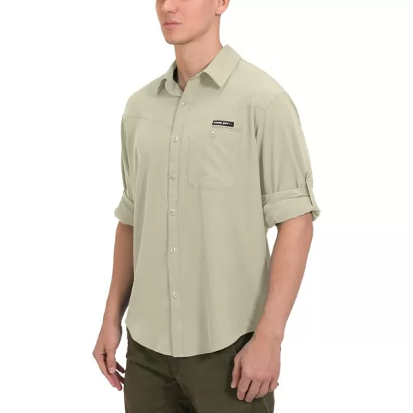 Little Donkey Andy Men's UPF 50 UV Protection Shirt, Breathable Long Sleeve Fishing Hiking Shirts, Quick Dry