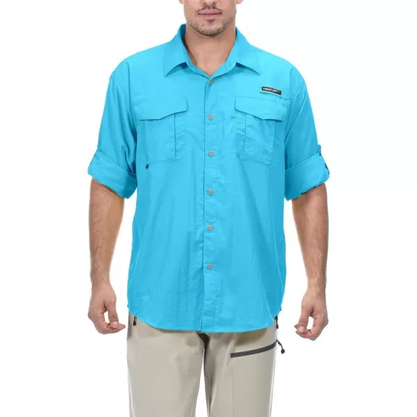 Little Donkey Andy Men's UPF 50+ UV Protection Shirt, Long Sleeve Fishing Shirt, Breathable and Fast Dry