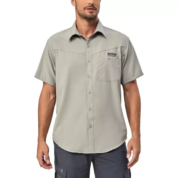 Little Donkey Andy Men's UPF 50 UV Protection Shirt, Ultra-Breathable Short Sleeve Fishing Hiking Shirts