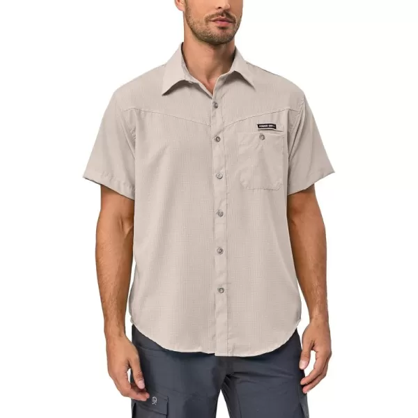 Little Donkey Andy Men's UPF 50 UV Protection Shirt, Ultra-Breathable Short Sleeve Fishing Hiking Shirts