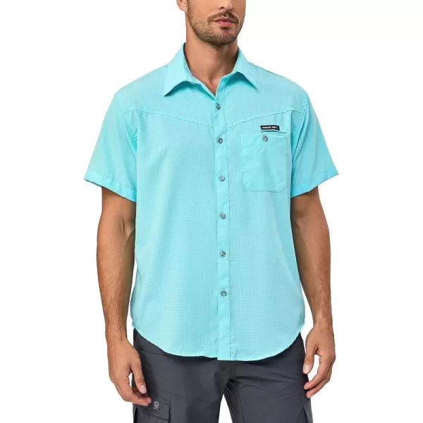 Little Donkey Andy Men's UPF 50 UV Protection Shirt, Ultra-Breathable Short Sleeve Fishing Hiking Shirts