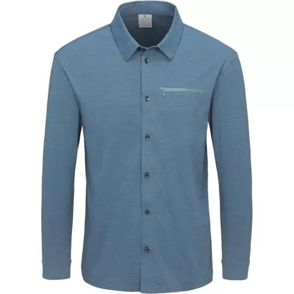 Little Donkey Andy Men's UPF 50+ UV Protection Shirts, Cooling Quick-Dry Performance Fishing Shirts for Outdoor