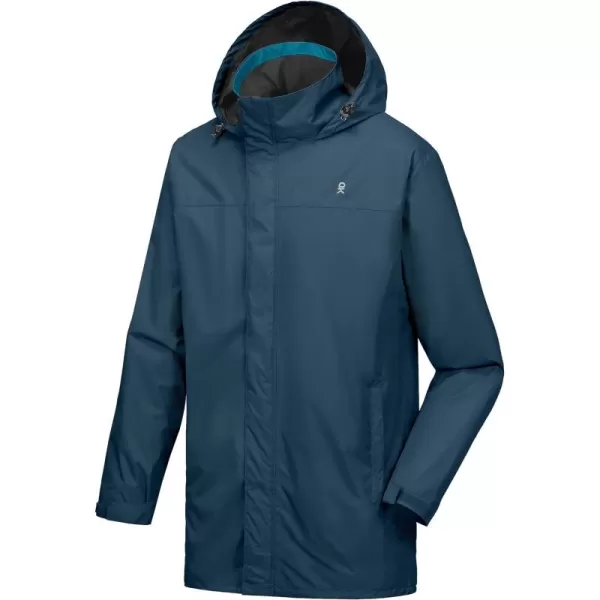 Little Donkey Andy Men's Waterproof Rain Jacket Outdoor Lightweight Rain Shell Coat for Hiking,Golf,Travel