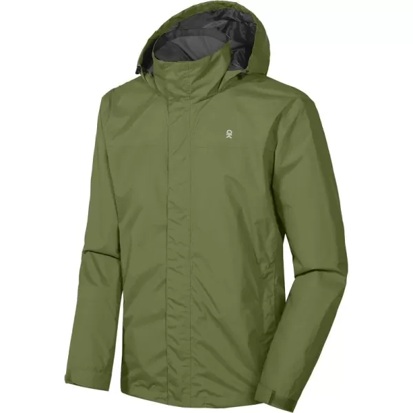 Little Donkey Andy Men's Waterproof Rain Jacket Outdoor Lightweight Rain Shell Coat for Hiking,Golf,Travel