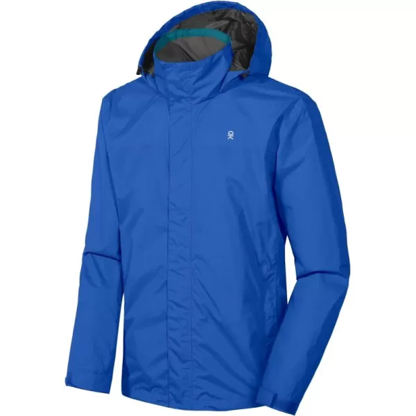 Little Donkey Andy Men's Waterproof Rain Jacket Outdoor Lightweight Rain Shell Coat for Hiking,Golf,Travel