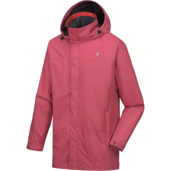 Little Donkey Andy Men's Waterproof Rain Jacket Outdoor Lightweight Rain Shell Coat for Hiking,Golf,Travel