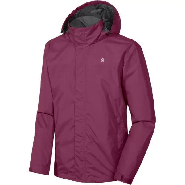 Little Donkey Andy Men's Waterproof Rain Jacket Outdoor Lightweight Rain Shell Coat for Hiking,Golf,Travel