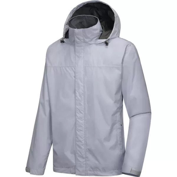Little Donkey Andy Men's Waterproof Rain Jacket Outdoor Lightweight Rain Shell Coat for Hiking,Golf,Travel