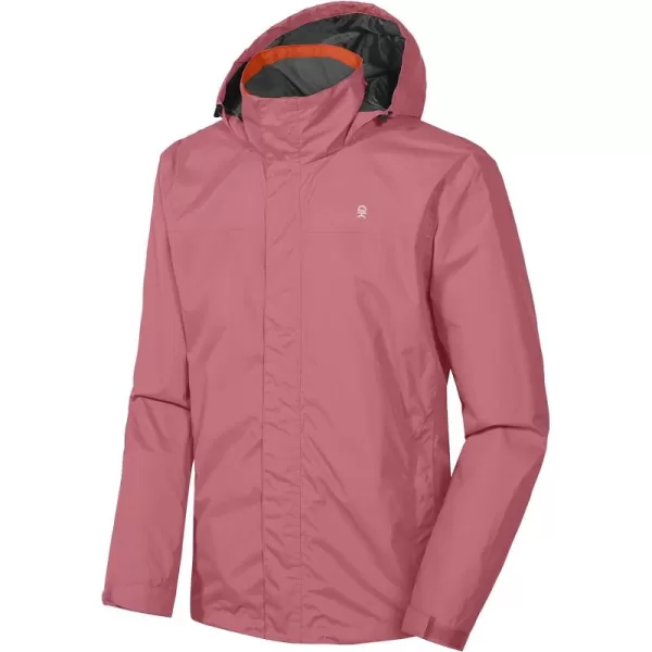 Little Donkey Andy Men's Waterproof Rain Jacket Outdoor Lightweight Rain Shell Coat for Hiking,Golf,Travel