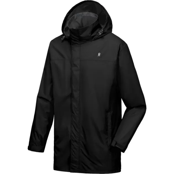 Little Donkey Andy Men's Waterproof Rain Jacket Outdoor Lightweight Rain Shell Coat for Hiking,Golf,Travel
