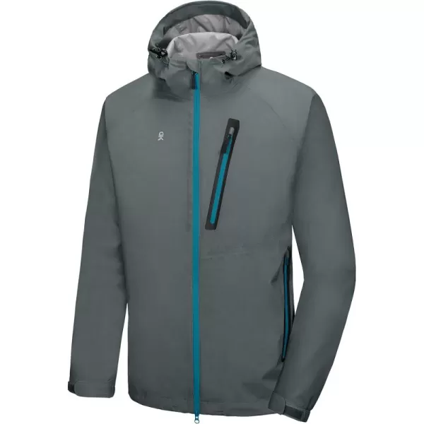 Little Donkey Andy Men's Waterproof Rain Jacket Outdoor Lightweight Rain Shell Coat for Hiking,Golf,Travel
