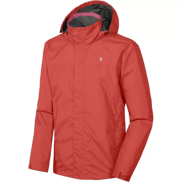 Little Donkey Andy Men's Waterproof Rain Jacket Outdoor Lightweight Rain Shell Coat for Hiking,Golf,Travel
